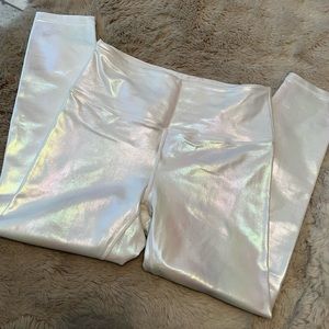 Zyia Active White Unicorn Luxe Leggings 24” Size 8-10